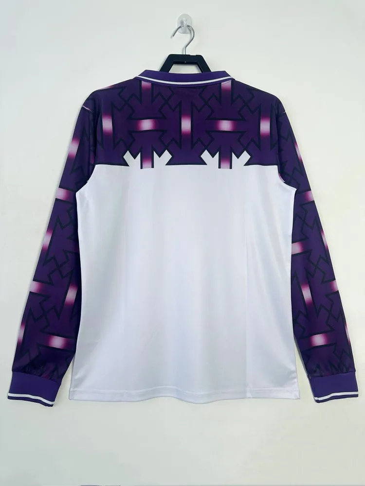 Fiorentina 1992/1993 Retro Long Sleeve Fiorentina Away Soccer Jersey 1992/1993 — 2