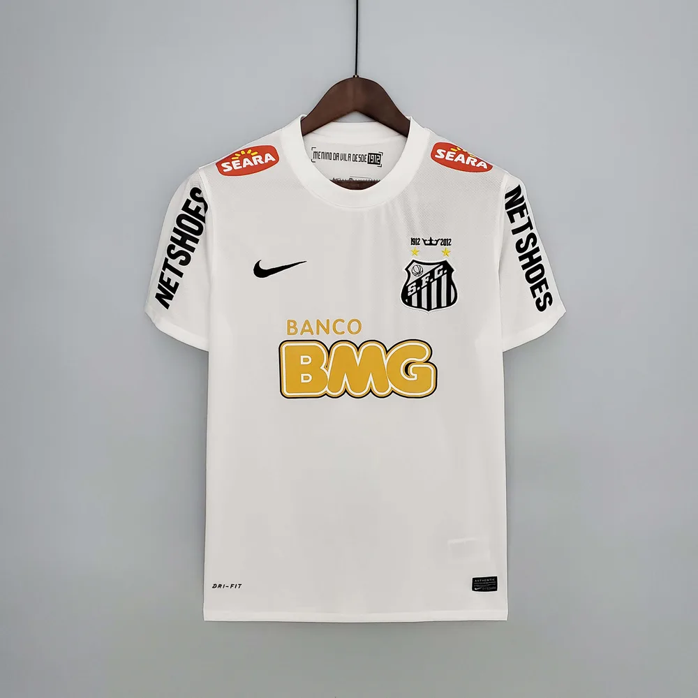 Santos 2012 Retro Santos Local Camiseta de fútbol 2012 — 1