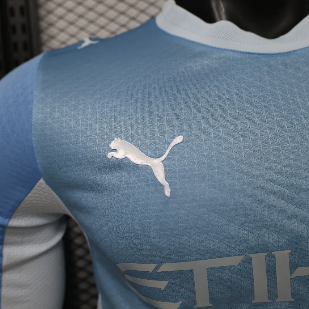 Manchester City 2026/2027 Long Sleeve Player Version Manchester City Home Football Jersey 2026/27 — 5