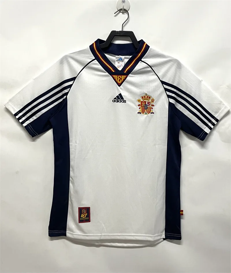 Spain 1998 Retro Spain Visitante Camiseta de fútbol 1998