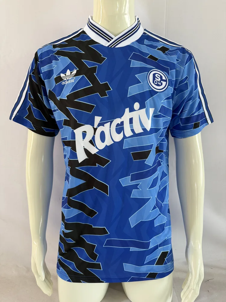 Schalke 04 1992/1993 Retro Schalke 04 Home Football Jersey 1992/1993
