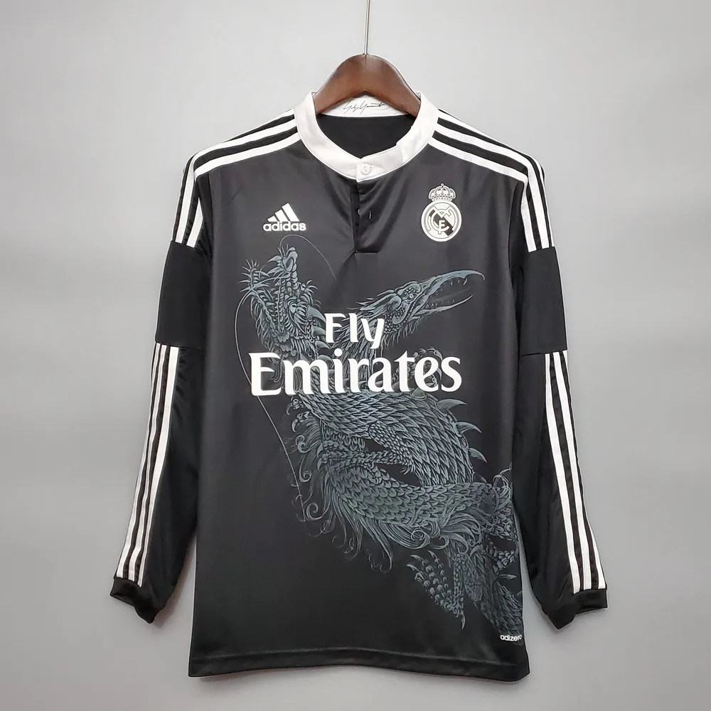 Real Madrid Retro Manga larga 2014/2015 Real Madrid Tercera Visitante 2014/2015