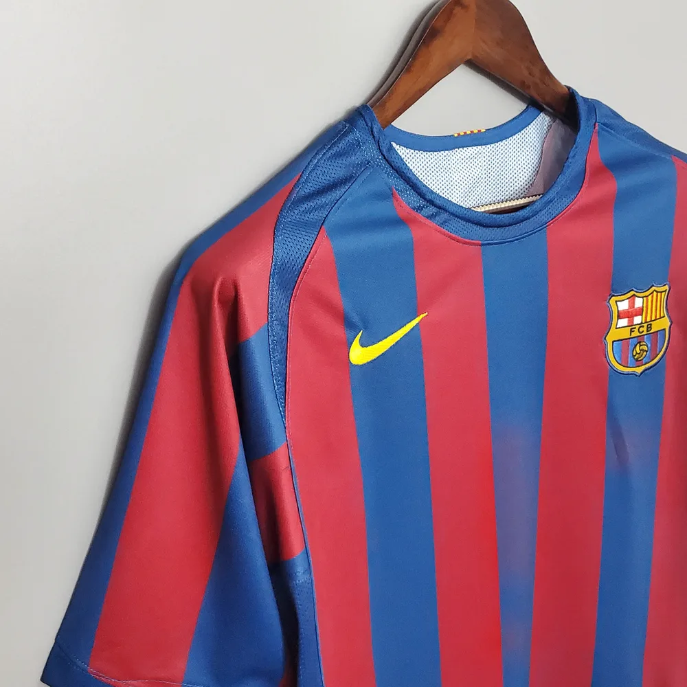 Barcelona 2005/2006 Retro Barcelona Local Camiseta de fútbol UEFA Champions League 2005/2006 — 5