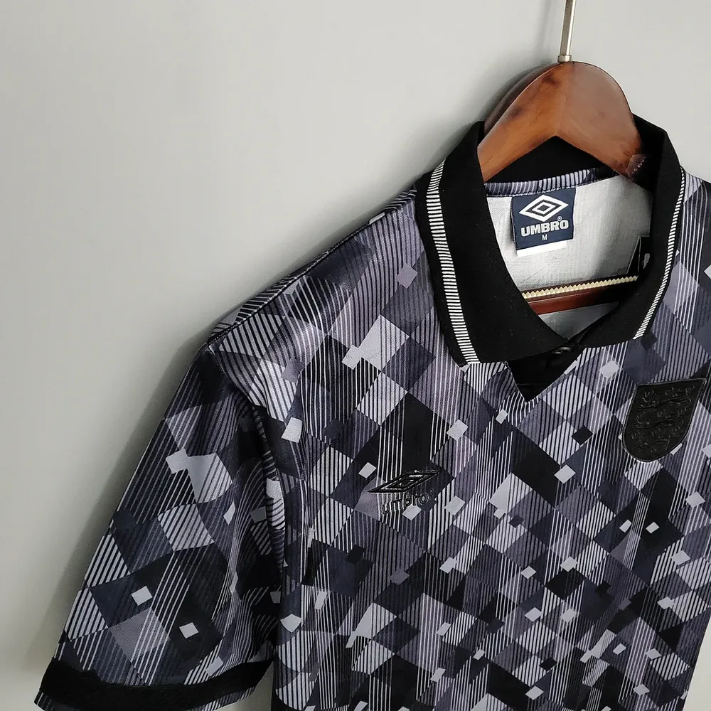 England 1990 Retro England Blackout Edición especial Black Camiseta de fútbol 1990 — 6