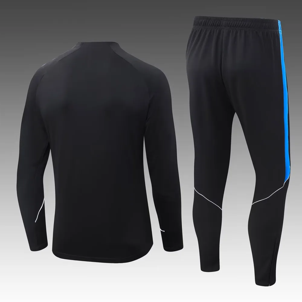 Atlético Madrid 2026/2027 Atletico Madrid Half-Pull Training Suit Black Football Jersey 2026/27 — 2
