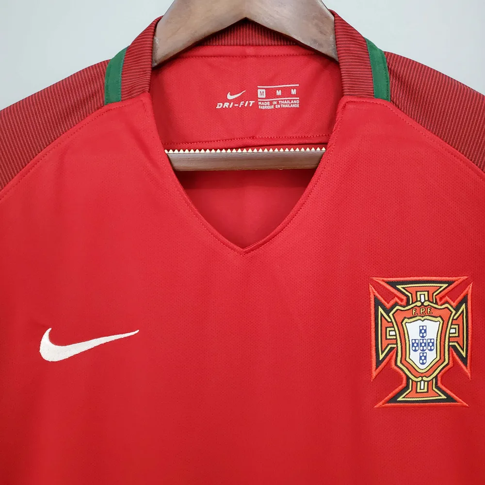 Portugal 2016 Retro Portugal Home Football Shirt 2016 — 3