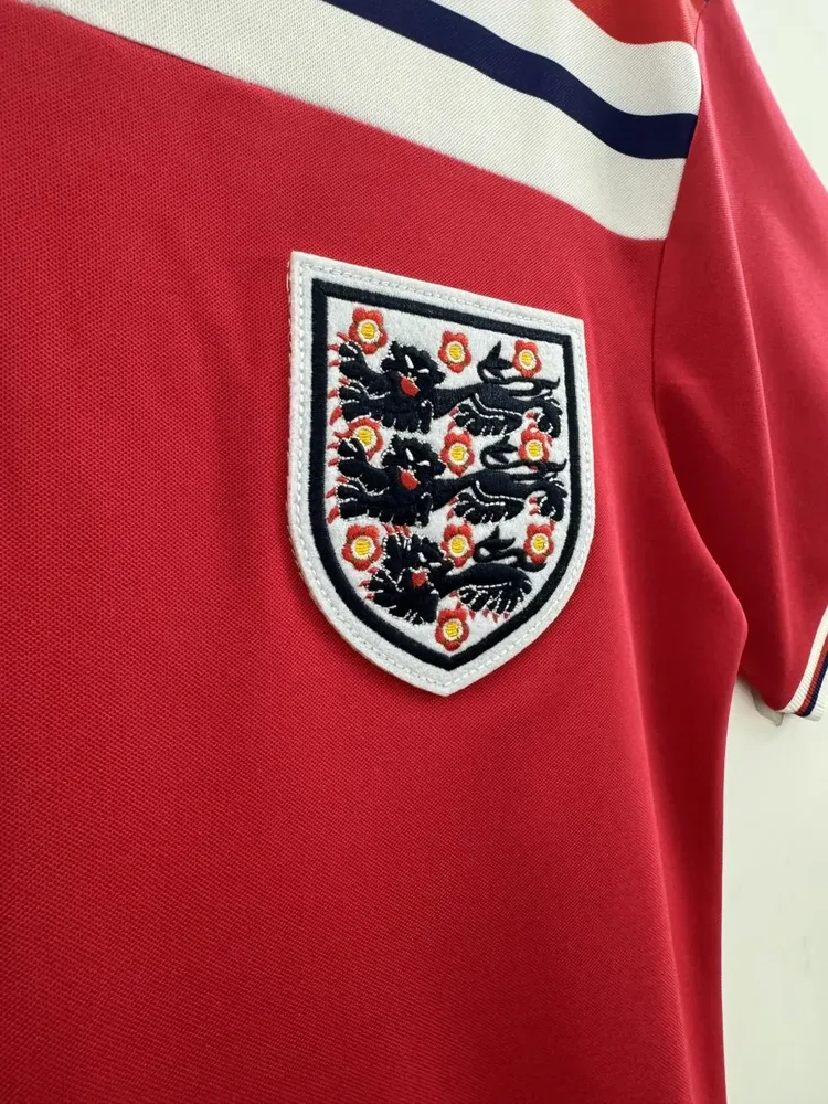 England 1982 Retro England Away Soccer Jersey 1982 — 6
