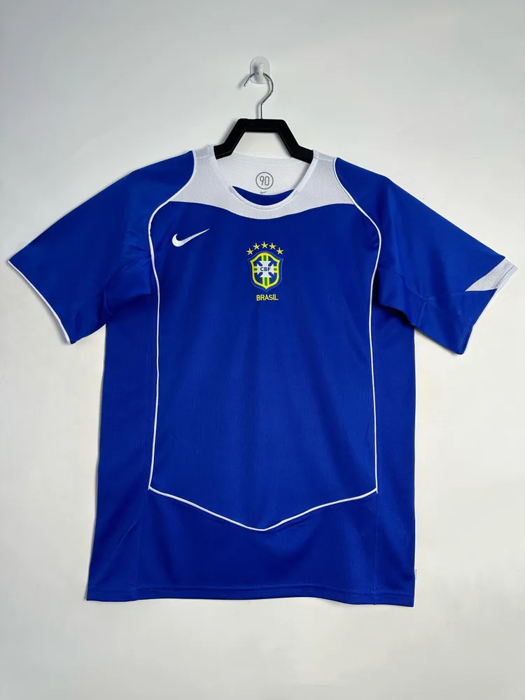 Brazil 2004 Retro Brazil Visitante Camiseta de fútbol 2004