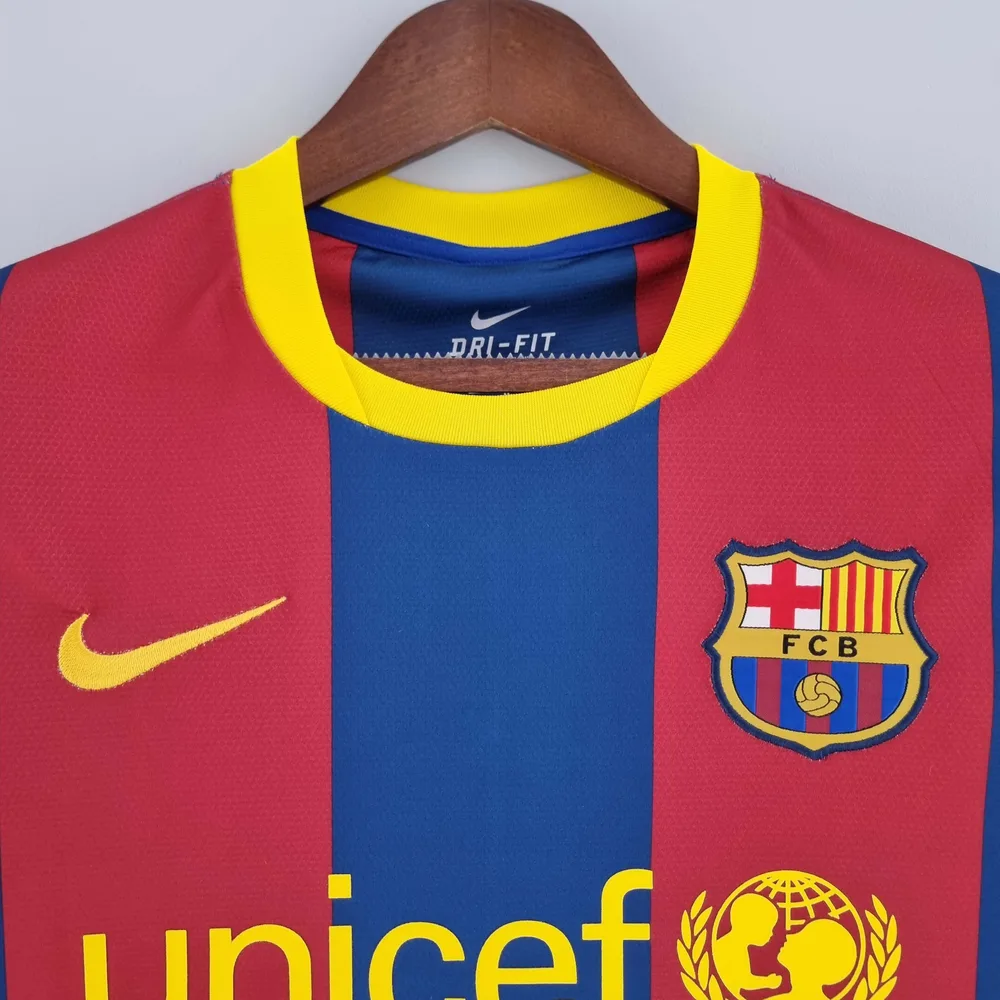 Barcelona 2010/2011 Retro Long Sleeve Barcelona Home Football Shirt 2010/2011 — 3