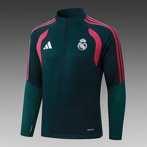 Real Madrid 2026/2027 Real Madrid blue Half-Pull Training Suit Dark green Football Shirt Set 2026/27 — 4