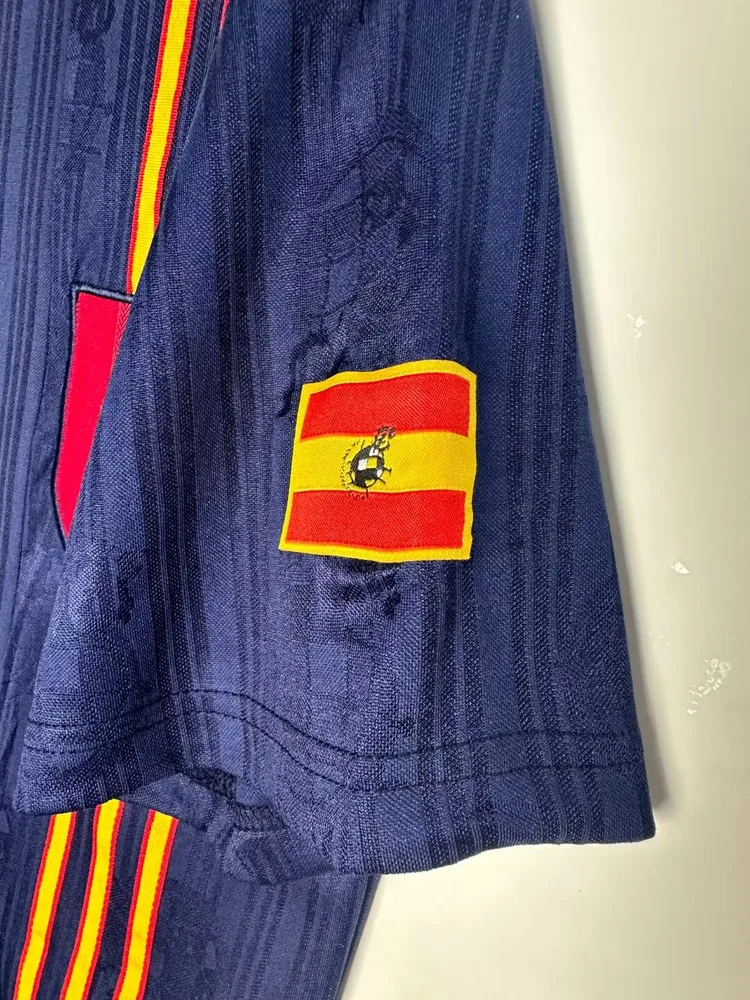 Spain 1996 Retro Spain Away Soccer Shirt 1996 — 7