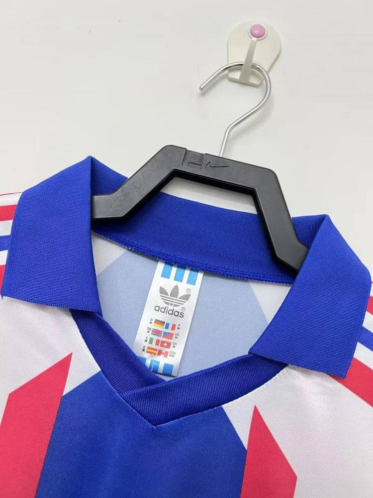 France 1990 Retro France Home Football Shirt 1990 — 3