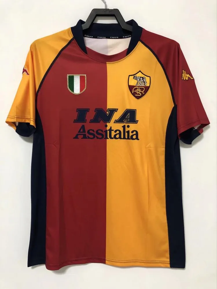 AS Roma 2000-2001 Retro Roma Home Soccer Jersey 2000/2001 — 1