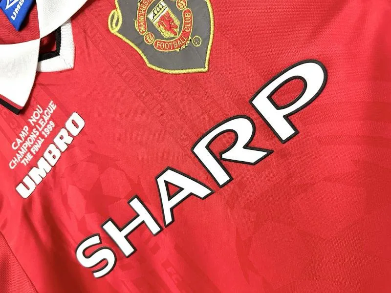 Manchester United 1999/2000 Retro Manga larga Manchester United Local Camiseta de fútbol 1999/2000 — 6