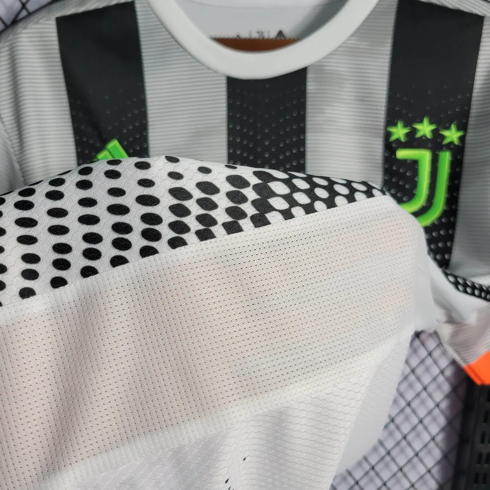 Juventus 2019/2020 Retro Juventus Joint Edition Black and White Stripes Soccer Jersey 2019/2020 — 9