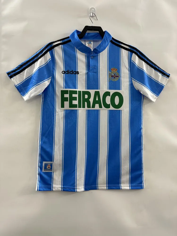 Deportivo 1997-1998 Retro Deportivo Local Camiseta de fútbol 1997/1998