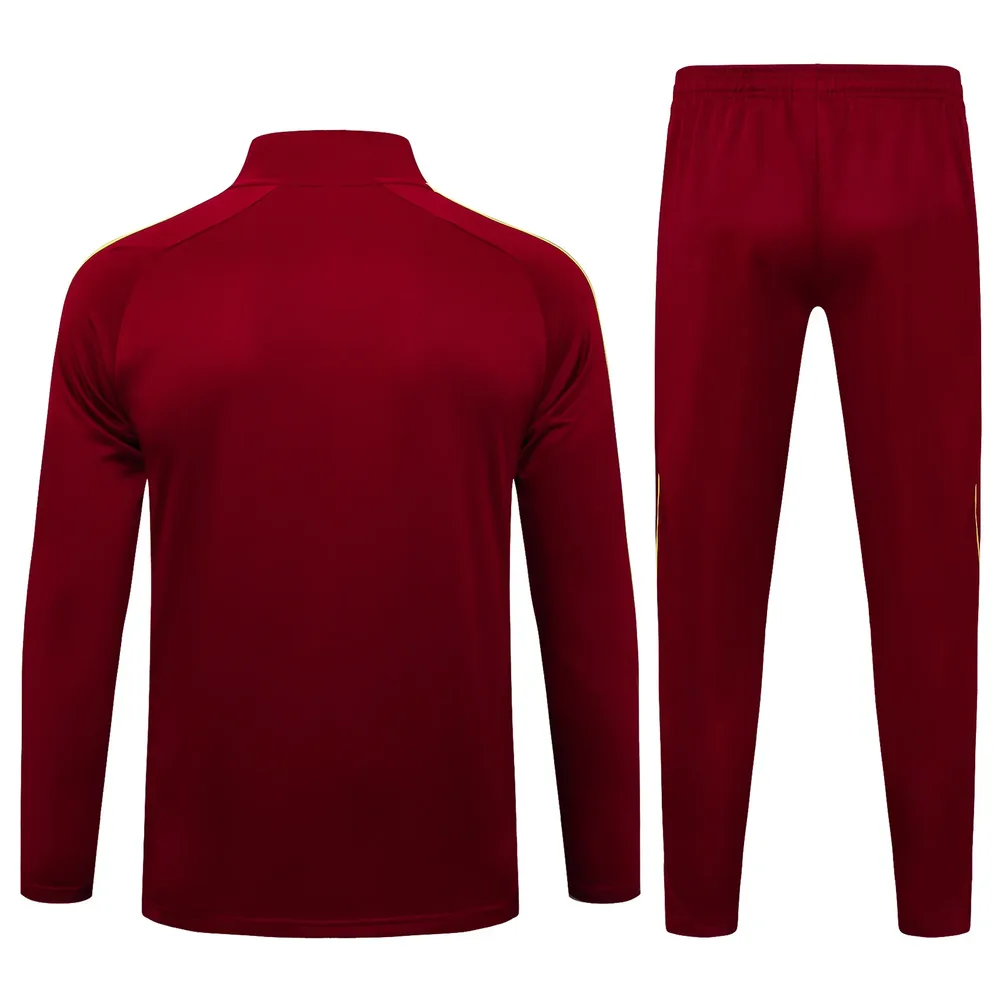 Arsenal 2025/2026 Arsenal Half-Pull Conjunto de entrenamiento Maroon Retro Edition Camiseta de fútbol Set 2025/2026 — 2