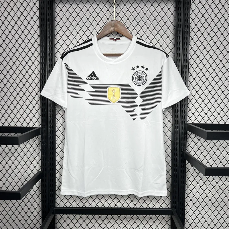 Germany 2018 Retro Germany Home Soccer Jersey 2018 — 1