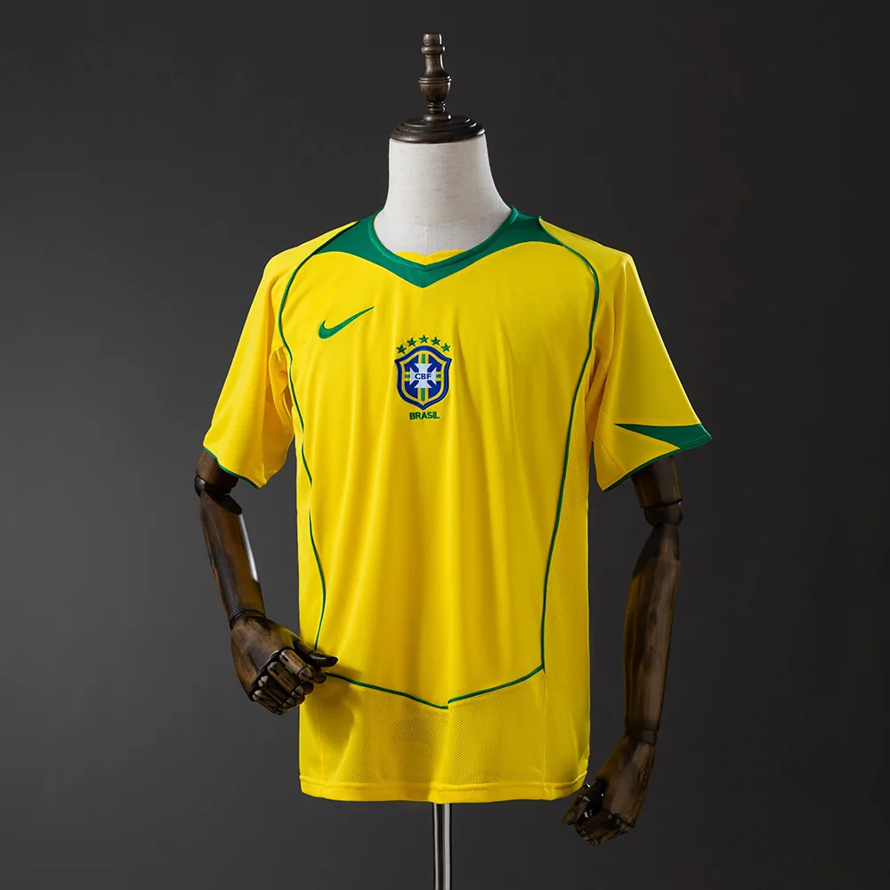Brazil 2004 Retro Brazil Home Soccer Jersey 2004 — 1