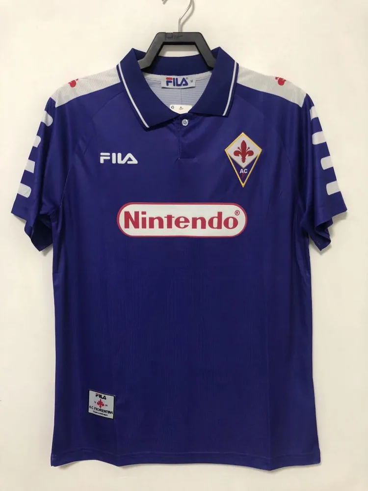 Fiorentina 1998/1999 Retro Fiorentina Local Camiseta de fútbol 1998/1999
