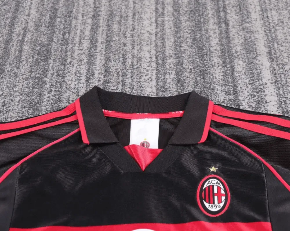 AC Milan 1998-1999 Retro AC Milan Third Away Football Shirt Kids Size 1998/1999 — 3
