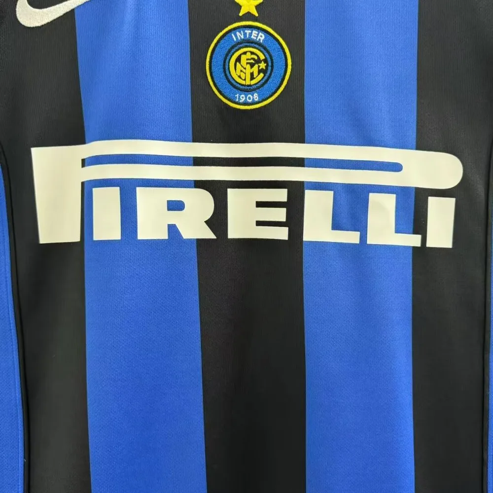 Inter Milan 2004/2005 Retro Inter Milan Local Camiseta de fútbol 2004/2005 — 6