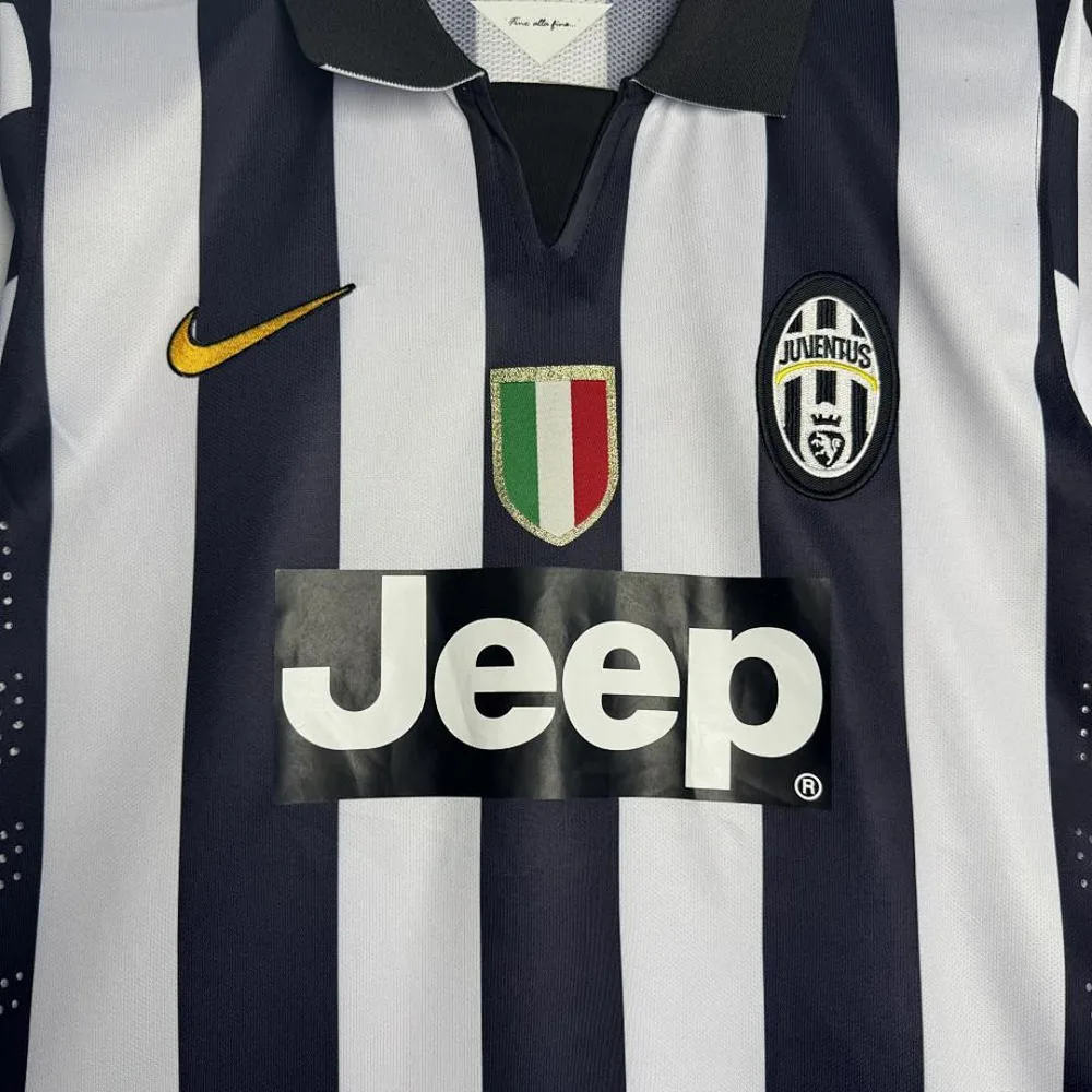 Juventus 2014/2015 Retro Long Sleeve Juventus Home Football Jersey 2014/2015 — 4