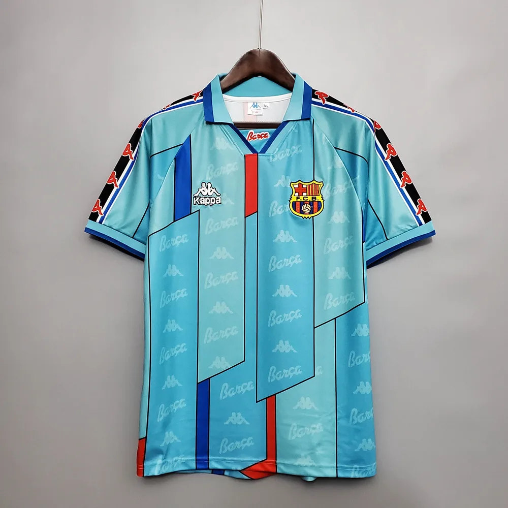 Barcelona 1996/1997 Retro Barcelona Visitante Camiseta de fútbol 1996/1997