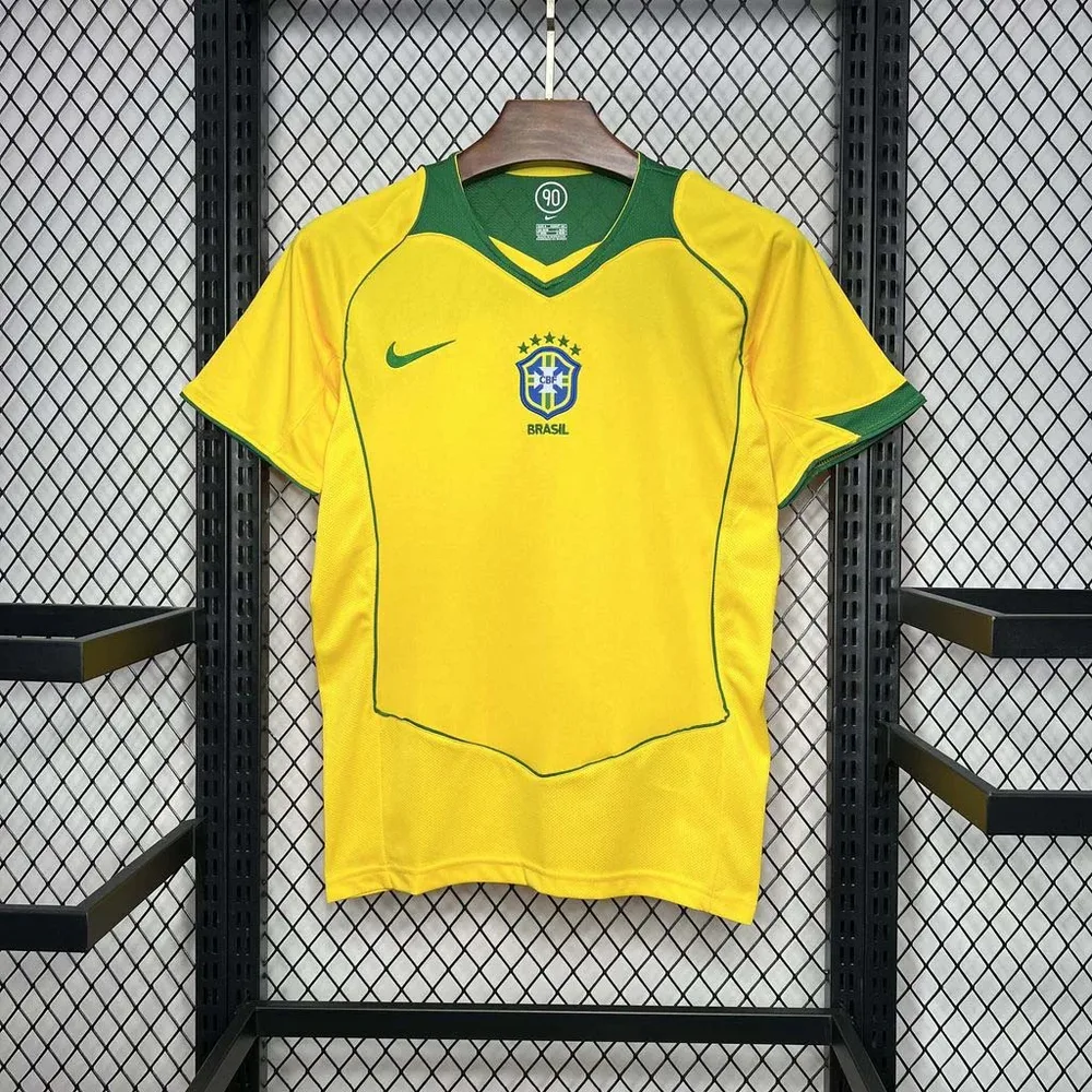 Brazil 2004 Retro Brazil Local Camiseta de fútbol 2004