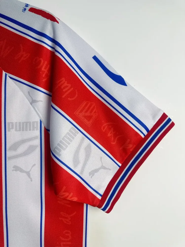 Atlético Madrid 1996-1997 Retro Atletico Madrid Local Camiseta de fútbol 1996/1997 — 6