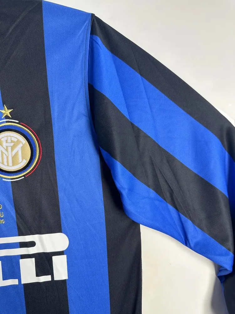 Inter Milan 2009/2010 Retro Long Sleeve Inter Milan Home Football Jersey 2009/2010 — 4
