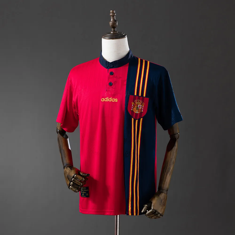 Spain 1996 Retro Spain Local Camiseta de fútbol 1996
