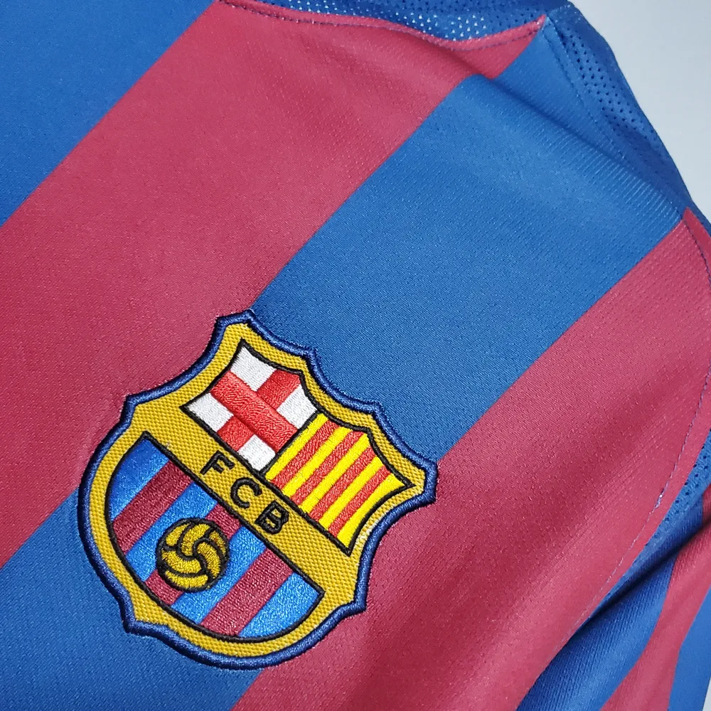 Barcelona 2005/2006 Retro Barcelona Local Camiseta de fútbol UEFA Champions League 2005/2006 — 4