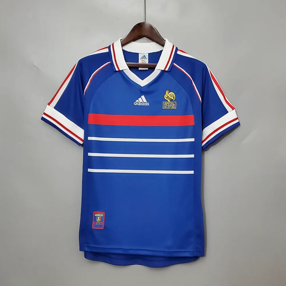 France 1998 Retro France Home Football Shirt 1998