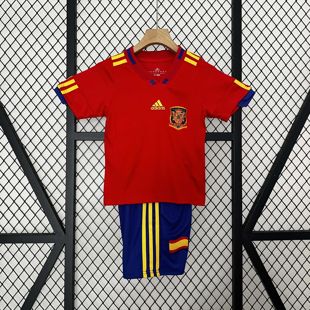 Spain 2010 Retro Spain Local Camiseta de fútbol Talla infantil 2010