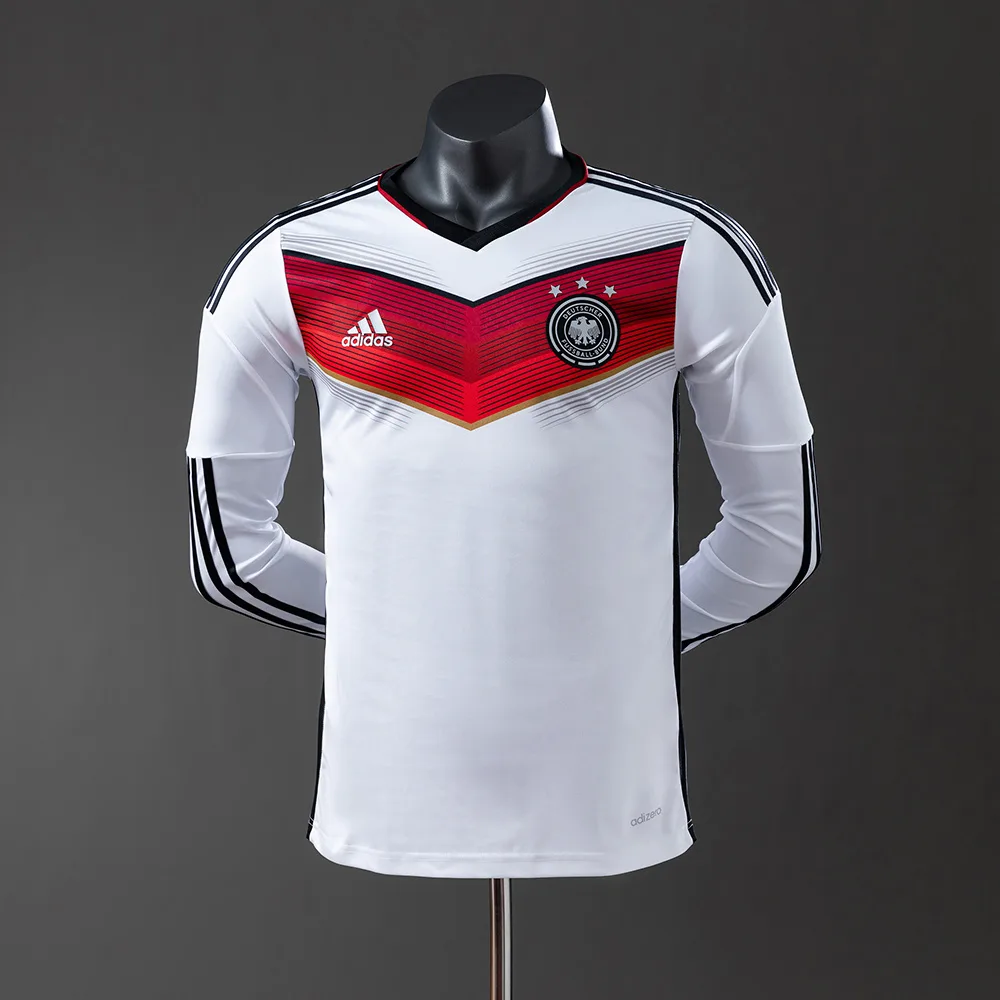 Germany 2014 Retro Germany Local Manga larga Versión jugador Camiseta de fútbol 2014 — 1
