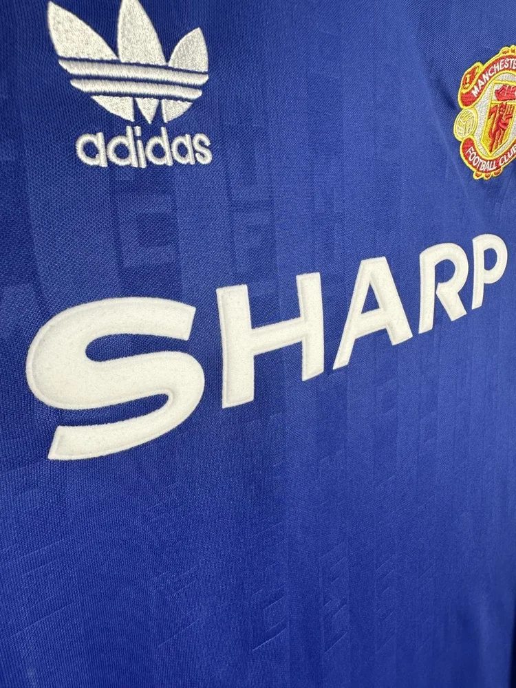 Manchester United 1988-1990 Retro Long Sleeve Manchester United Third Away Football Shirt 1988/1990 — 6