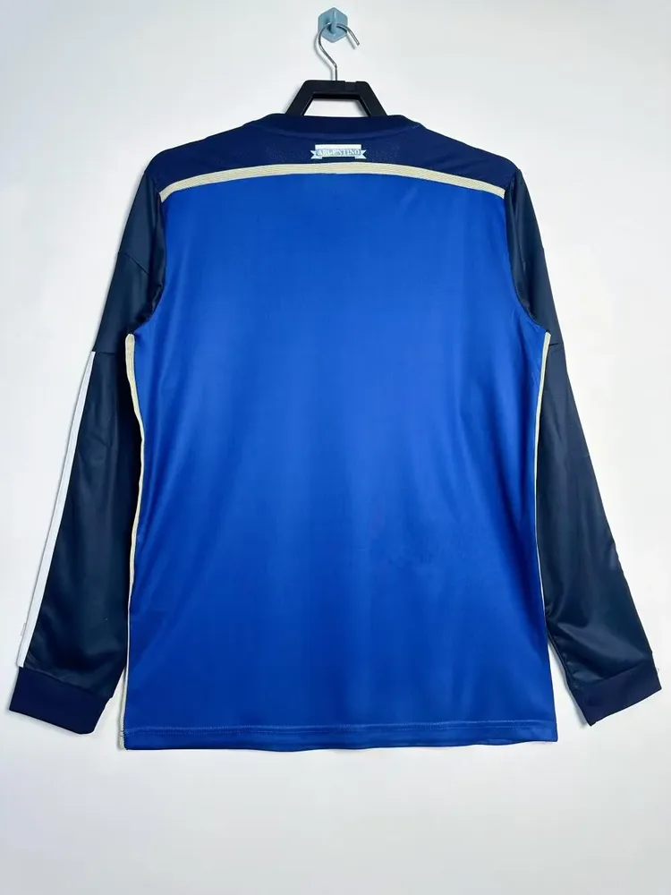 Argentina 2014 Retro Manga larga Argentina National Team Visitante Jersey 2014 — 2