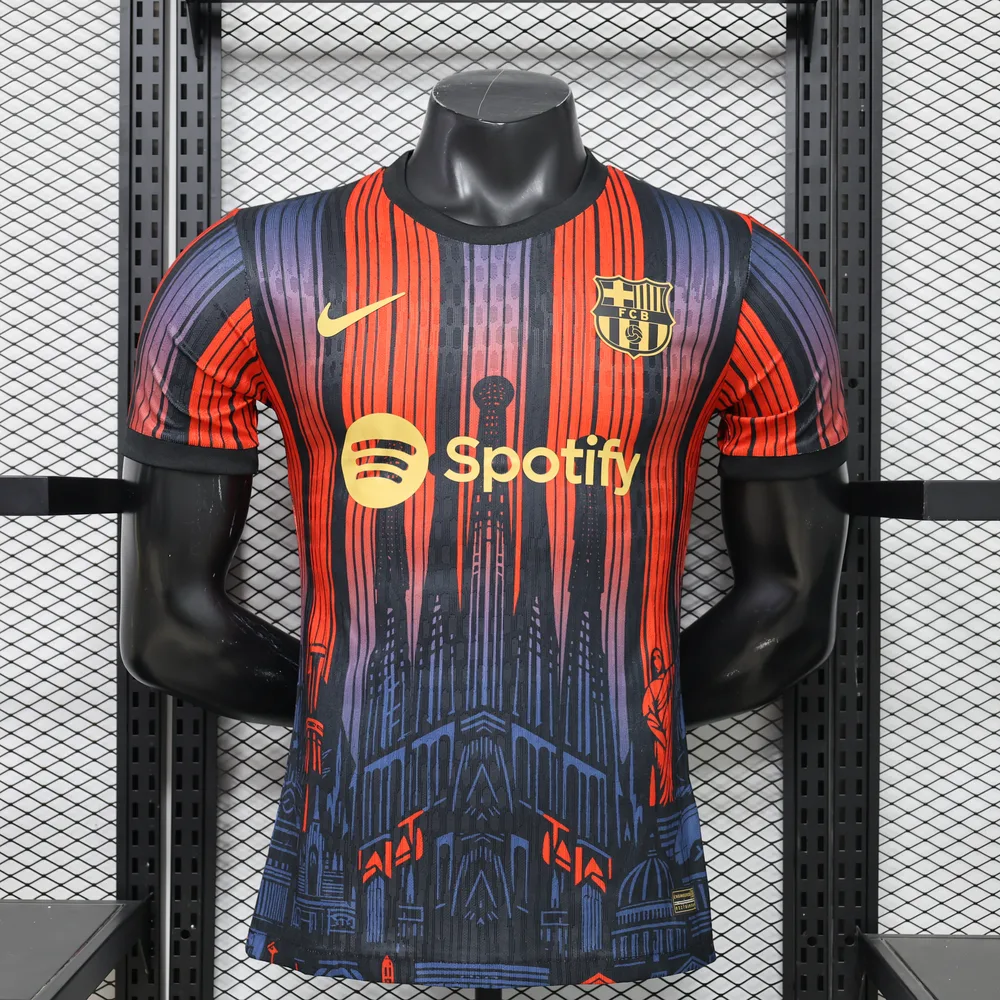 Barcelona 2026/2027 Player Version Barcelona Special Edition Orange Purple Football Jersey 2026/27