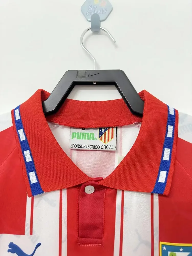 Atlético Madrid 1994/1995 Retro Atletico Madrid Home Soccer Jersey 1994/1995 — 3