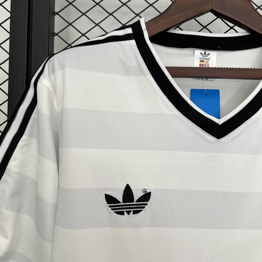 Germany 1984 Retro Soccer Jersey Germany Away 1984 — 4