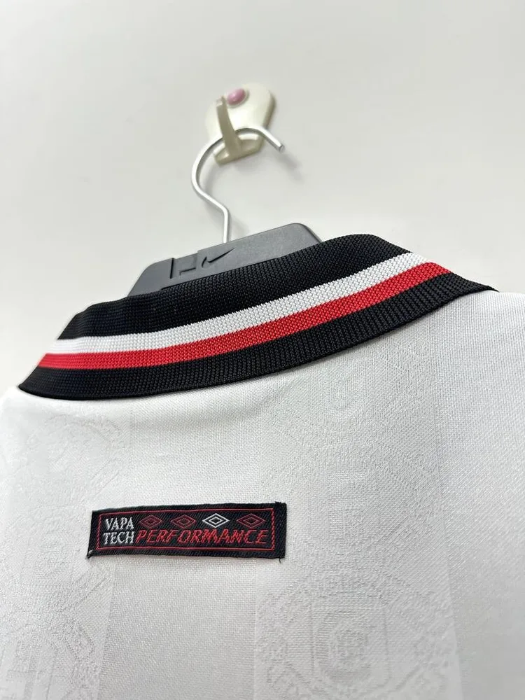 Manchester United 1998/1999 Retro Manchester United Away White Football Shirt 1998/1999 — 4
