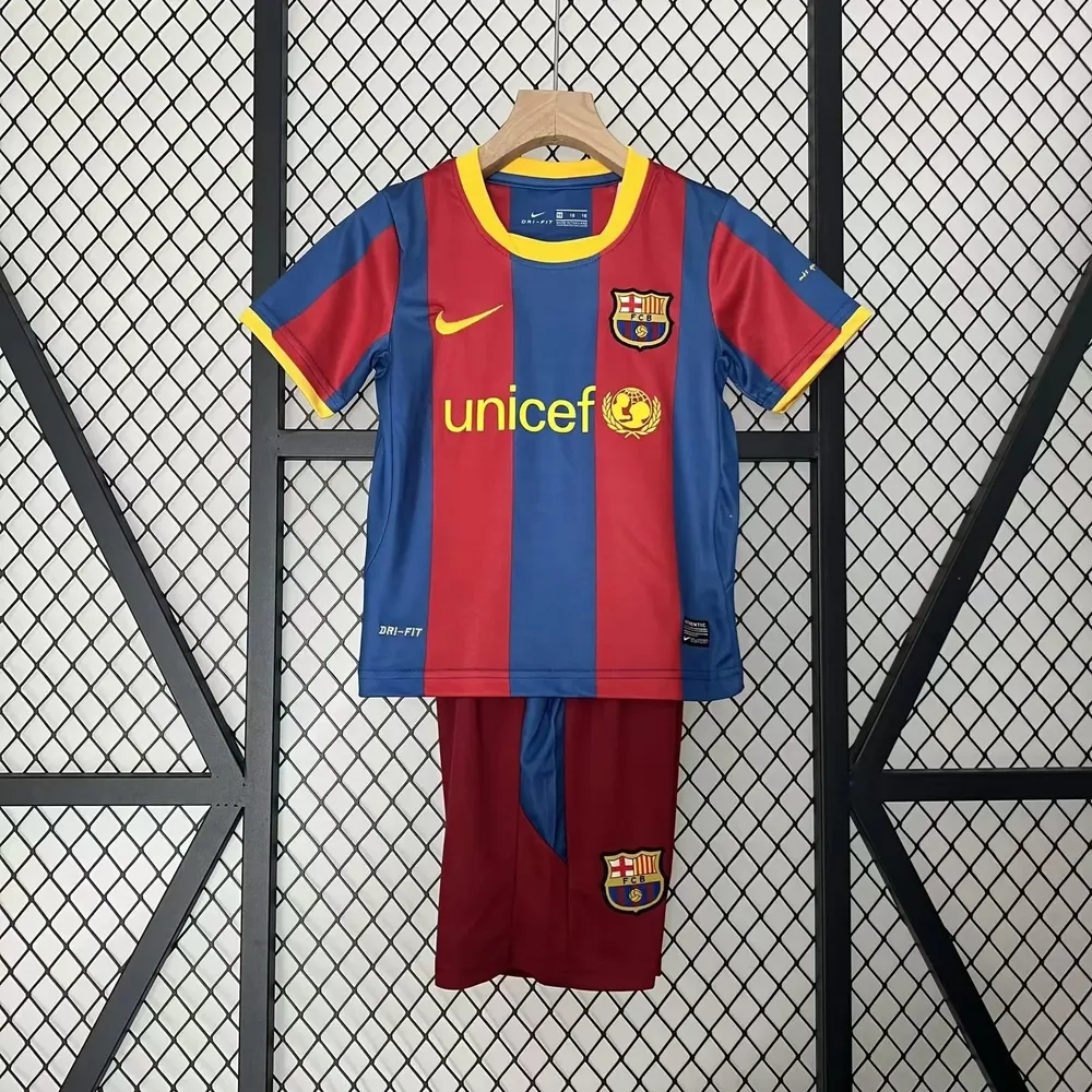 Barcelona 2010/2011 Retro Barcelona Local Camiseta de fútbol Talla infantil 2010/2011