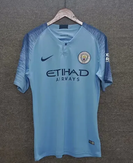 Manchester City 2018-2019 Retro Manchester City Local Camiseta de fútbol 2018/2019